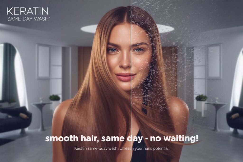 Hair 3 Keratin Same-Day Wash